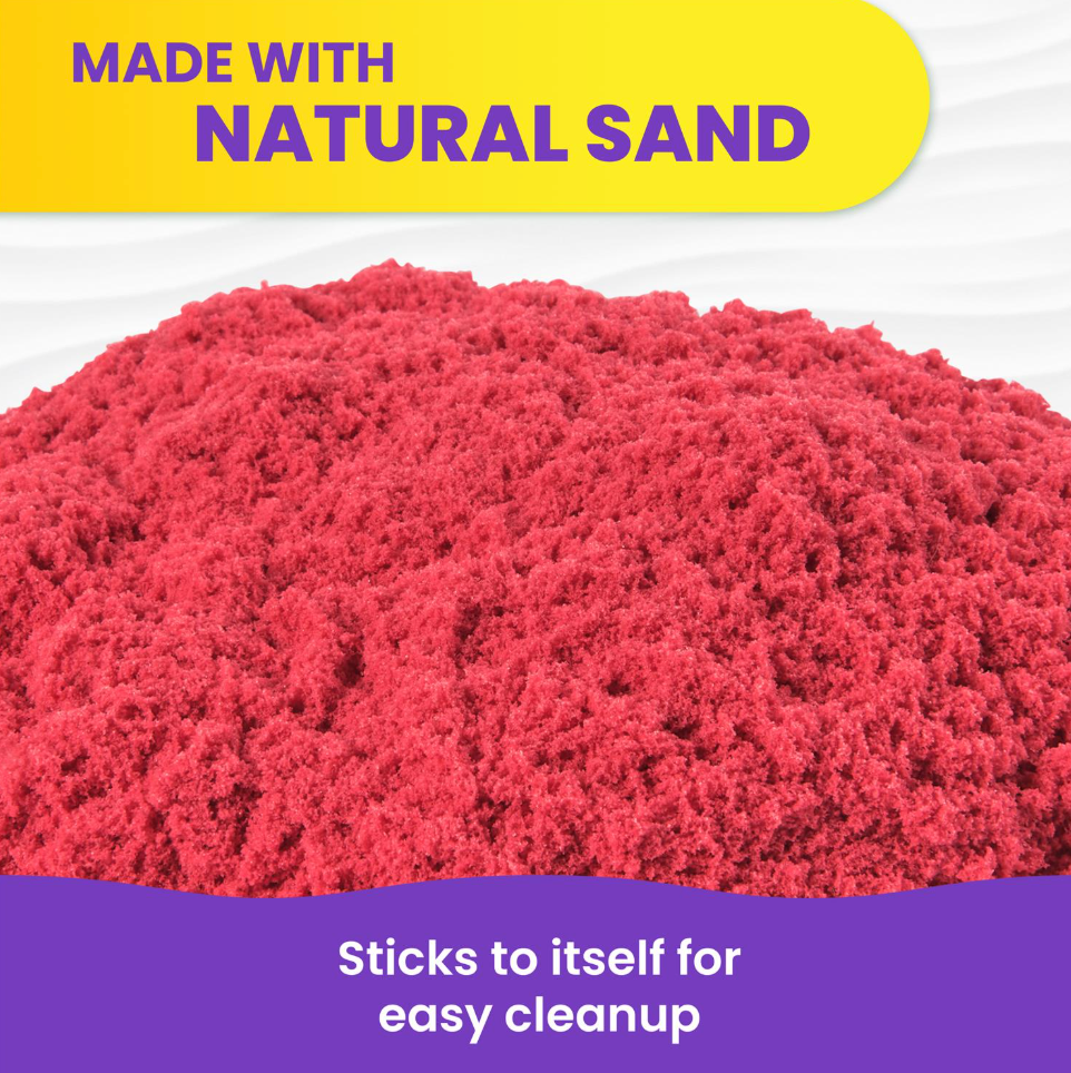 Kinetic Sand, Stamp N' Roll Crayon with 3 oz Play Sand