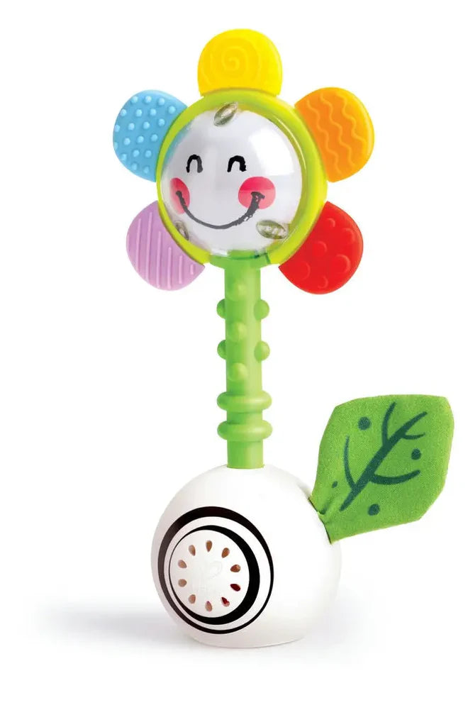 Hape Shake 'n Sparkle Flower Rattle