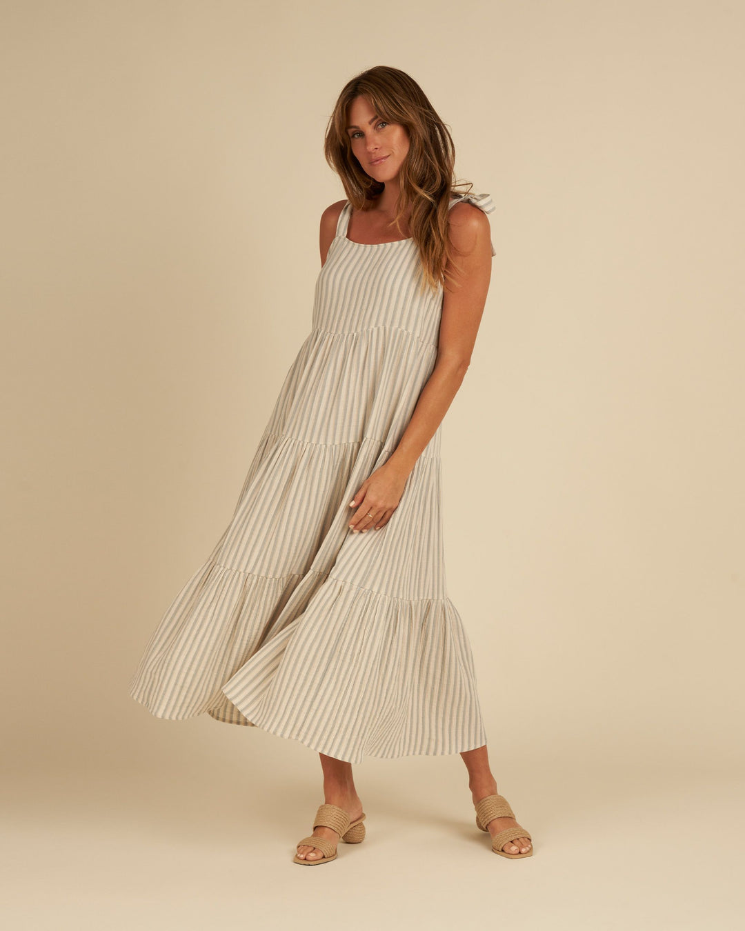 Rylee + Cru Harbor Dress - Ocean Stripe