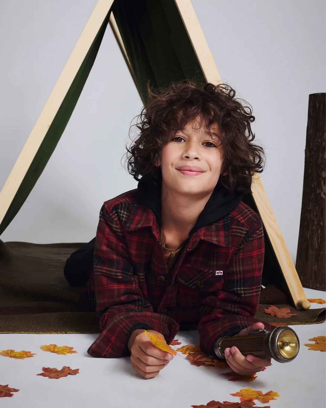 Appaman Glen Flannel Hoodie - Red & Black Plaid