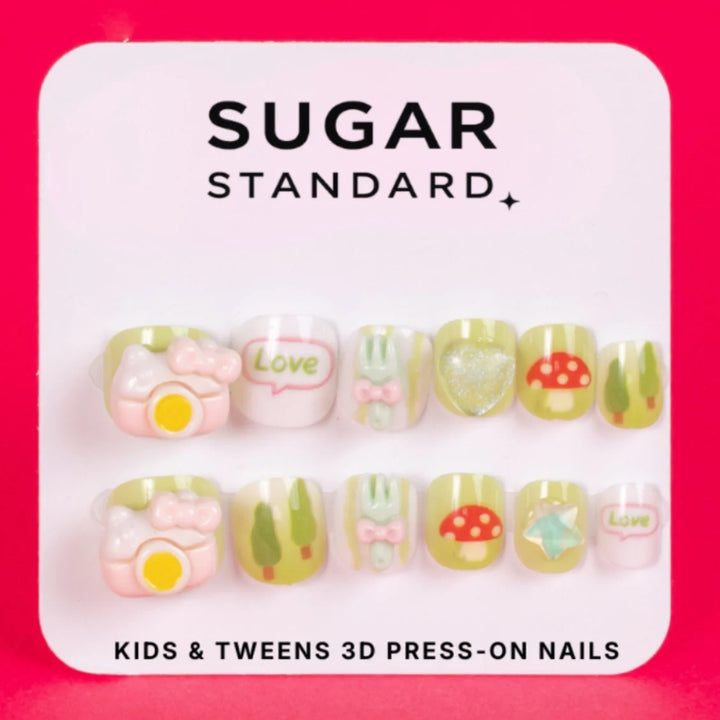 Sugar Standard Kids 3D Press-On Nails – Sweet Garden