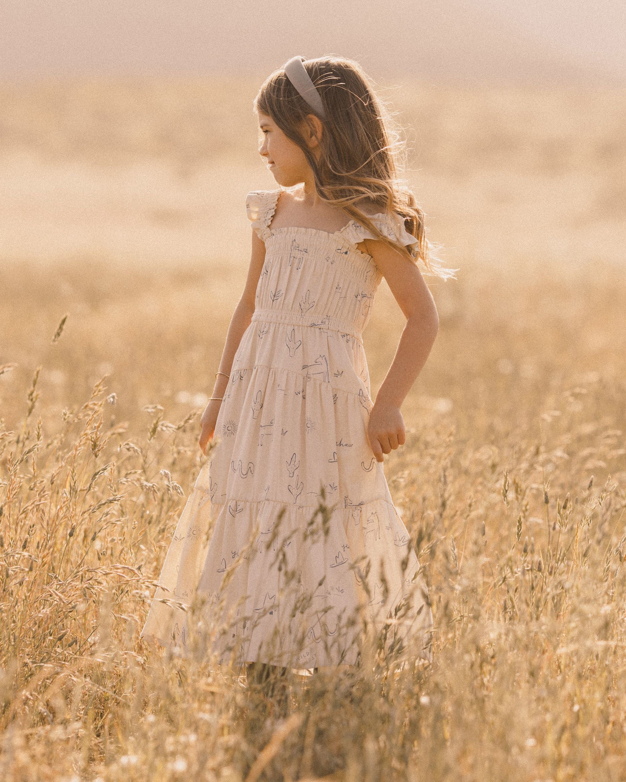 Rylee + Cru Josie Dress - Wild West – Hopscotch Kids