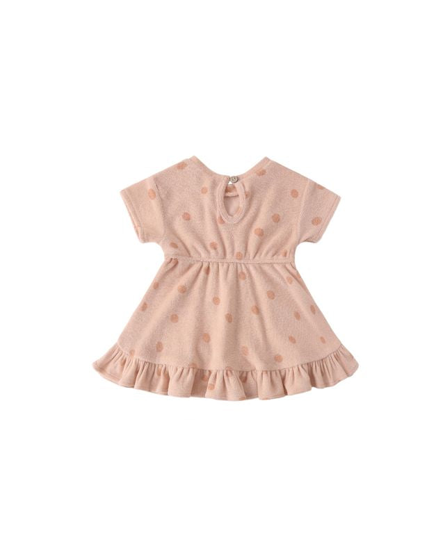 Quincy Mae Terry Dress - Polka Dot