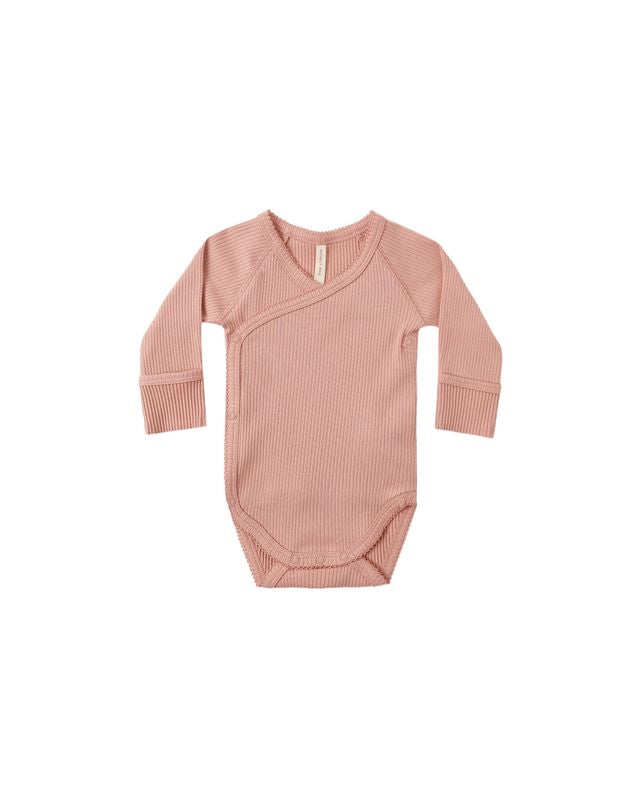 Quincy Mae Side Snap Bodysuit - Pink