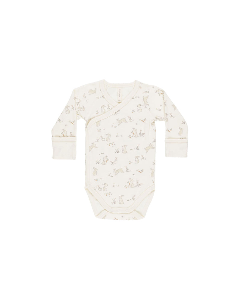 Quincy Mae Side Snap Bodysuit - Bunnies