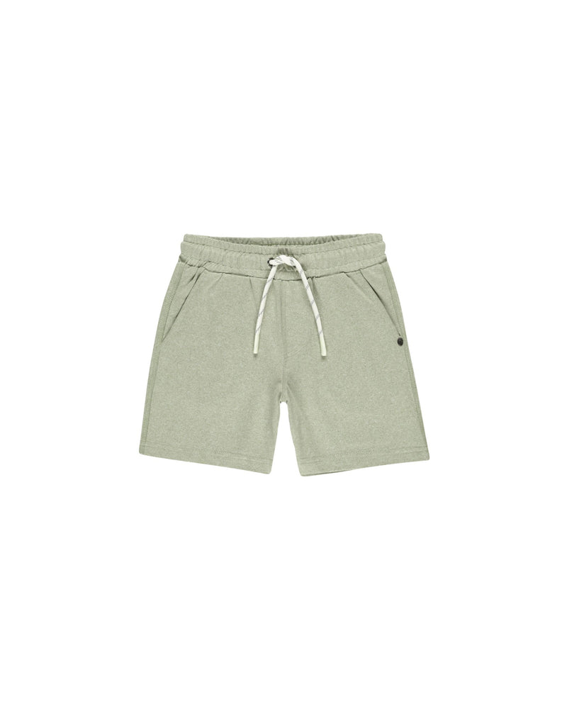 Rylee + Cru Oceanside Tech Short - Heathered Sage