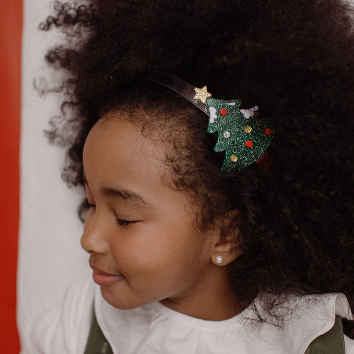 Lilies & Roses Christmas Tree Festive Headband