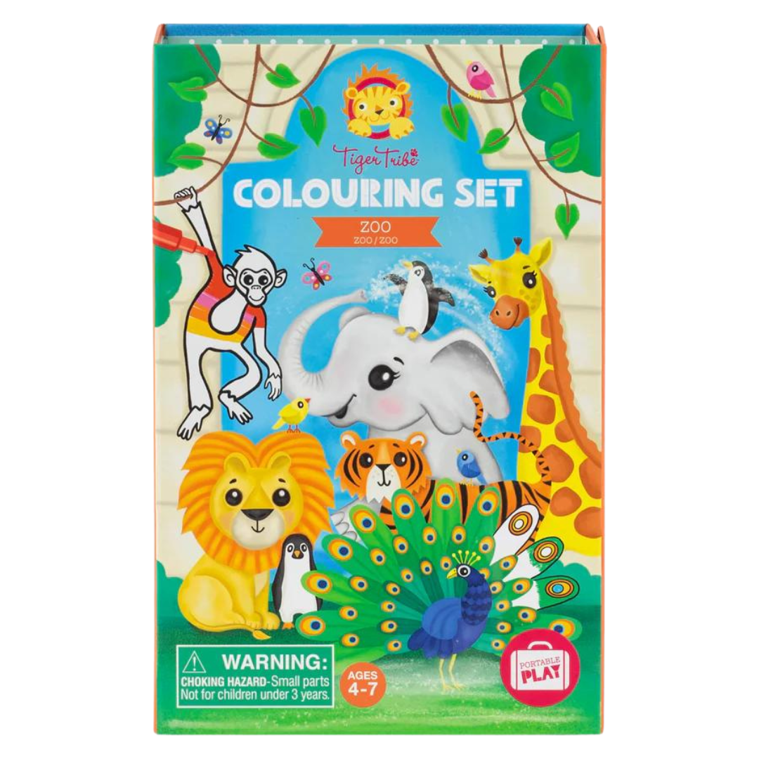 Tiger Tribe Coloring Set - Zoo