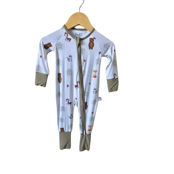 Bambaroo Zip & Flip Romper - Woodlands