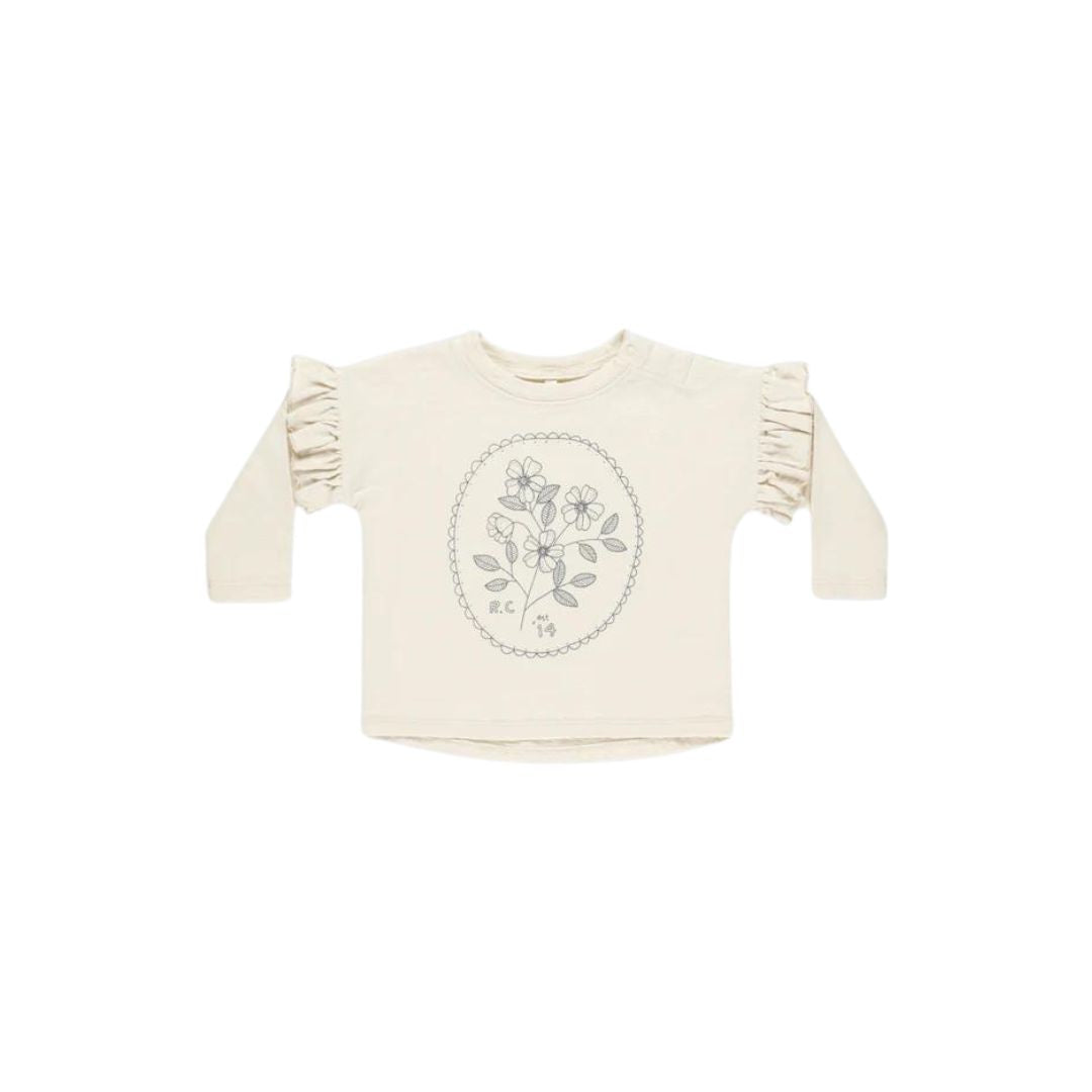 Rylee + Cru Ruffle Long Sleeve Tee - Wildflowers