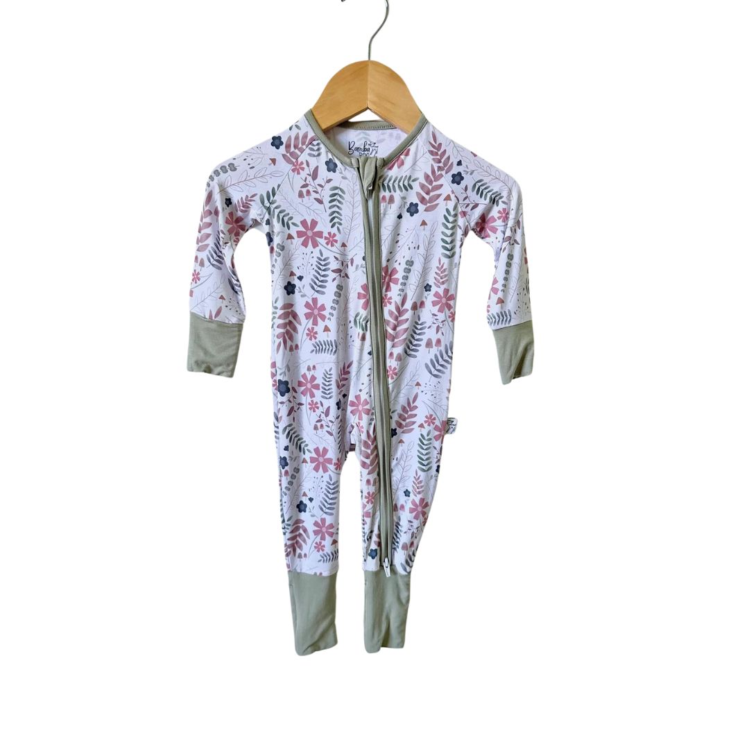 Bambaroo Baby Zip & Flip Romper - Floral