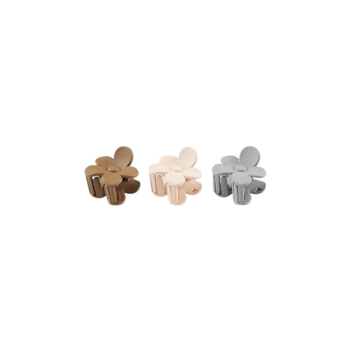 Rylee + Cru Flower Clip Set - Shell, Dusty Blue, Saddle