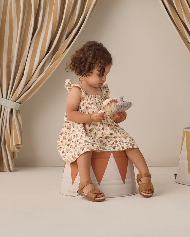 Quincy Mae Ruffle Tank Dress - Bloom