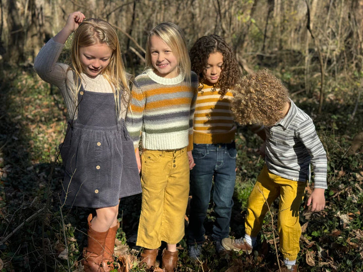 Vignette Autumn Pinafore - Charcoal Blue