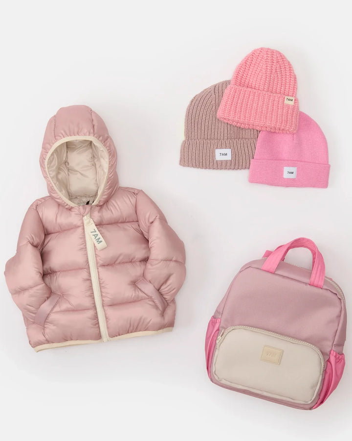 7AM Enfant Compact Roll Me Puffer Ultra Warm - Ash Rose