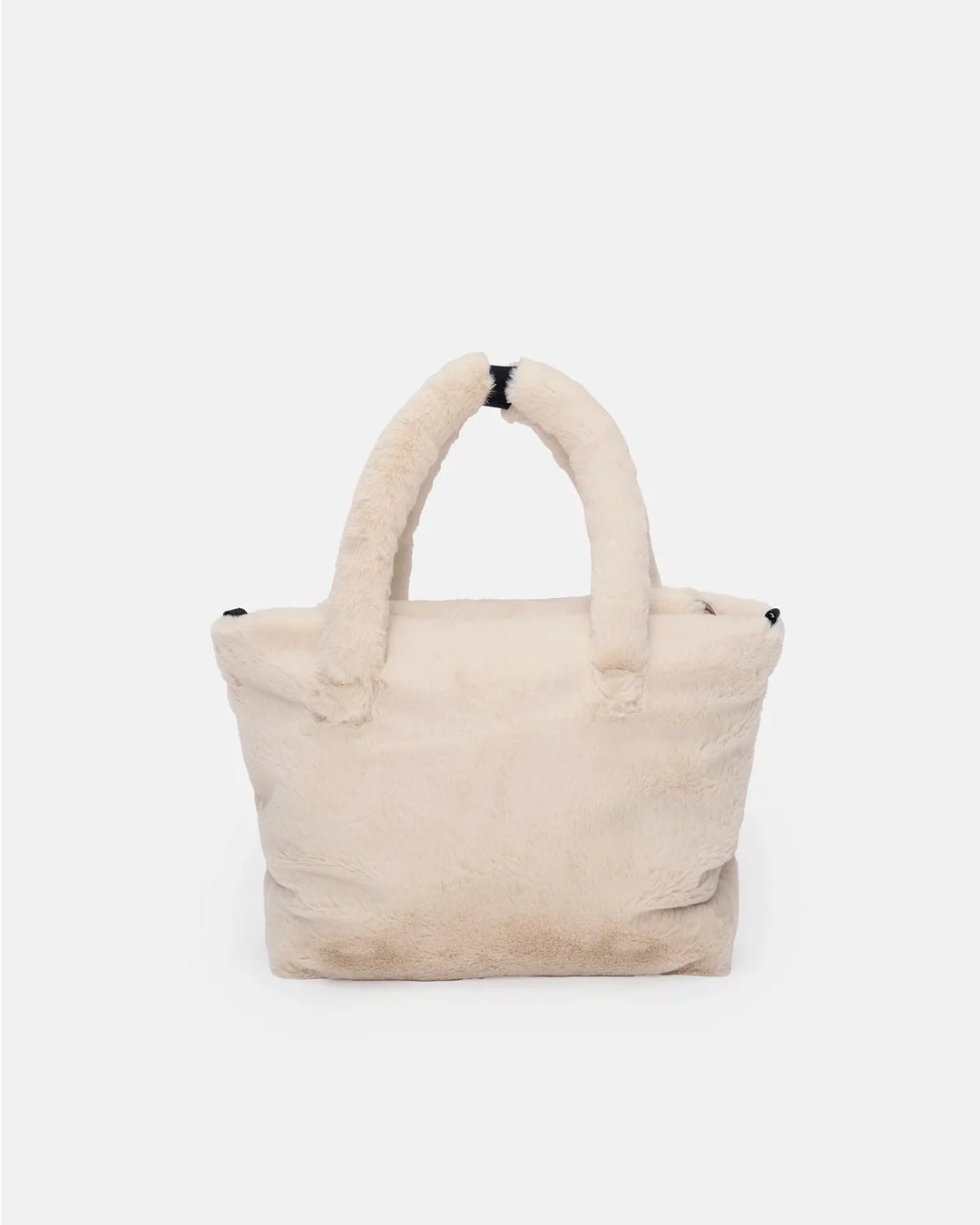 7AM Enfant Ushuaia Diaper Tote - Arctic White Faux Fur