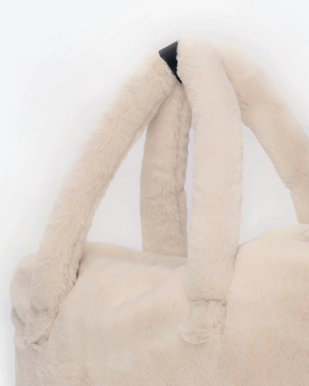 7AM Enfant Ushuaia Diaper Tote - Arctic White Faux Fur