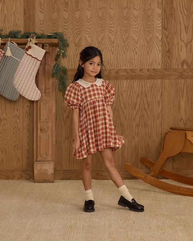 Rylee + Cru Heidi Dress - Red Plaid