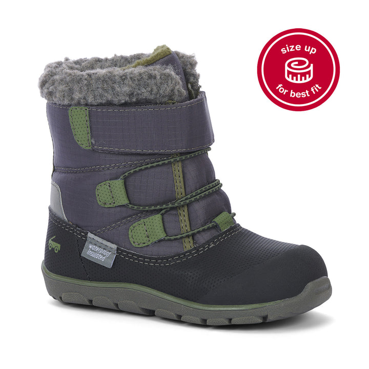 See Kai Run Gilman Waterproof Insulated Boot - Dark Gray