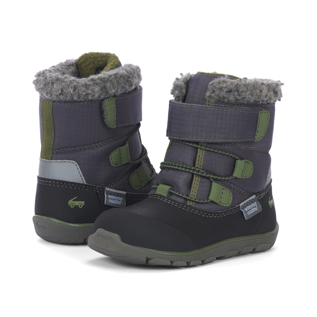 See Kai Run Gilman Waterproof Insulated Boot - Dark Gray