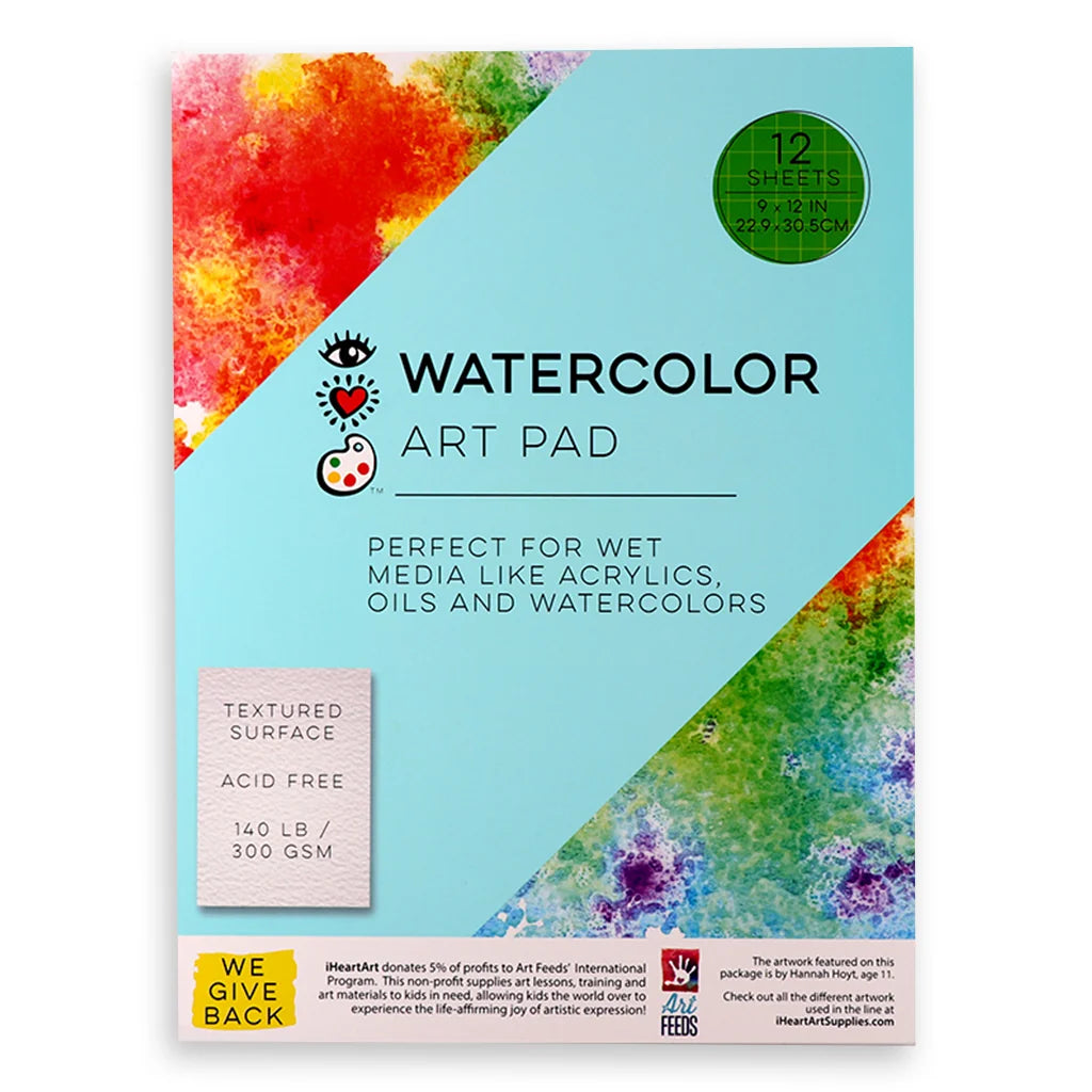 Bright Stripes iHeartArt Watercolor Art Pad