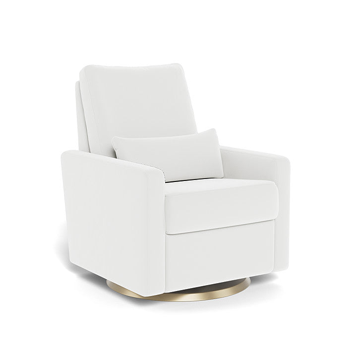 Monte Design Motorized Matera Glider Recliner - Gold Swivel Base