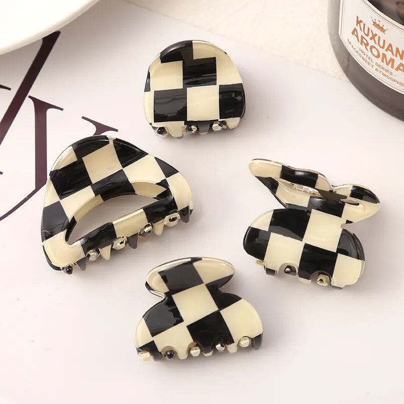 Hopscotch Kids Checkerboard Claw Hair Clips