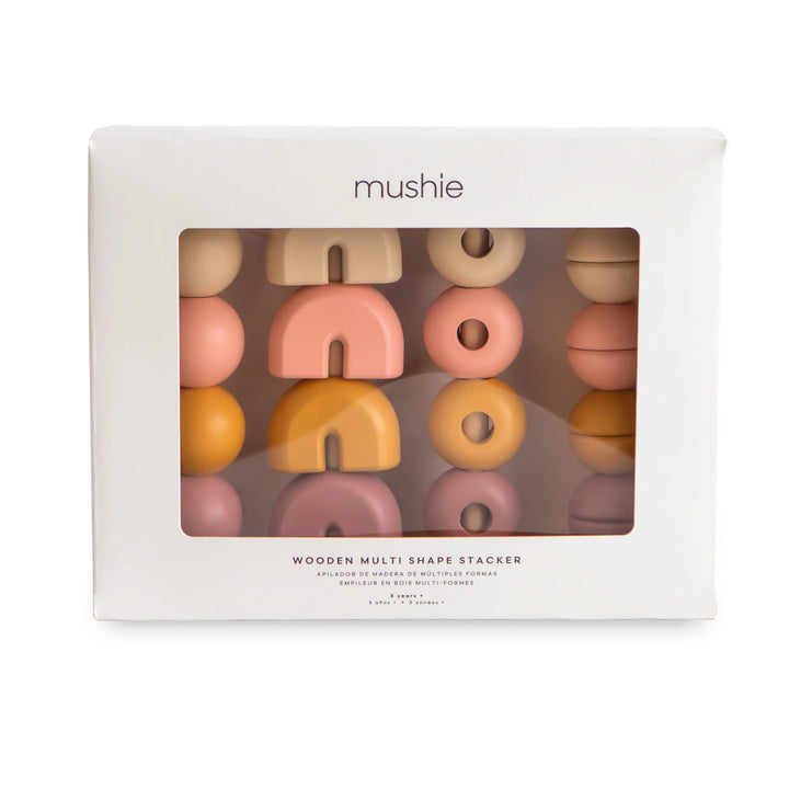 Mushie Wooden Multi Shape Stacker