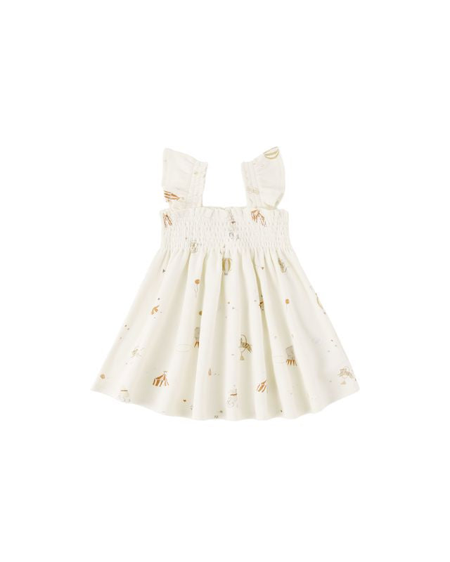 Quincy Mae Smocked Jersey Dress - Carnival
