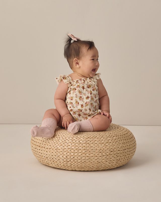 Quincy Mae Bonnie Romper - Bloom