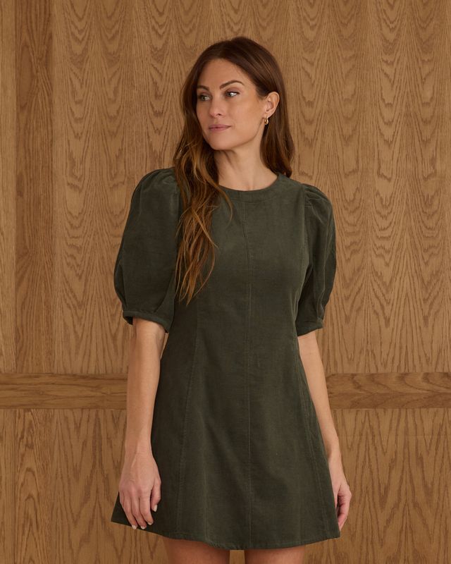 Rylee + Cru Womens Levi Mini Dress - Evergreen