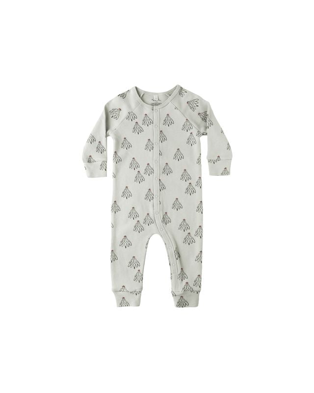Rylee + Cru Organic Long John Pajamas - Trees