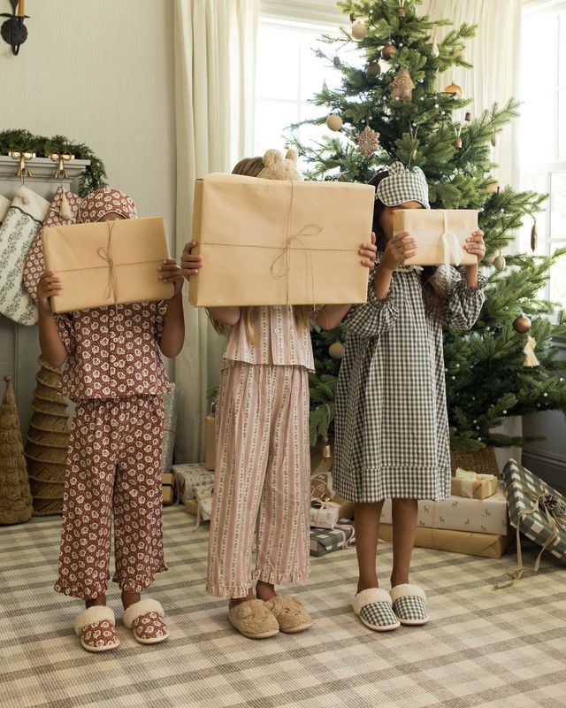 Rylee + Cru Ruffle Pajamas - Candy Cane Stripe