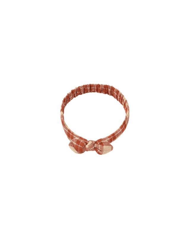 Rylee + Cru Baby Bow Headband - Red Plaid