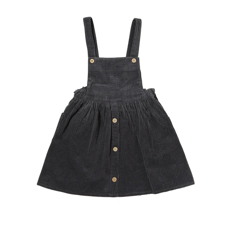 Vignette Autumn Pinafore - Charcoal Blue