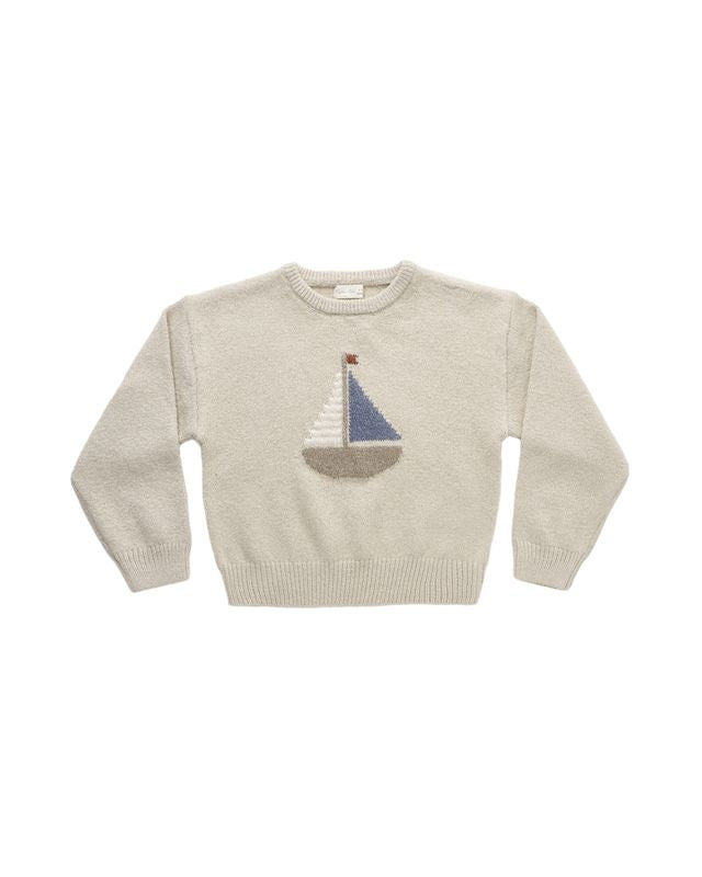 Rylee + Cru Aspen Sweater - Sailboat