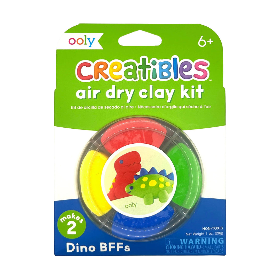 Ooly Creatibles Air Dry Clay BFFs Kit - Dino. Pals (Set of 4 Colors)