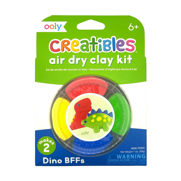 Ooly Creatibles Air Dry Clay BFFs Kit - Dino. Pals (Set of 4 Colors)