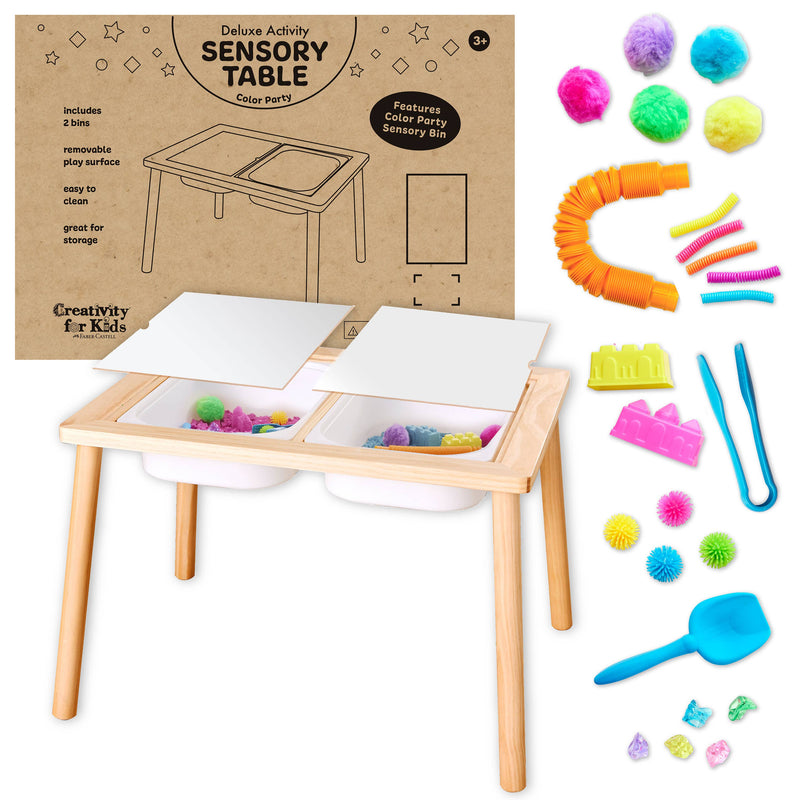 Faber-Castell Sensory Table - Color Party Activity Table and Play Bin