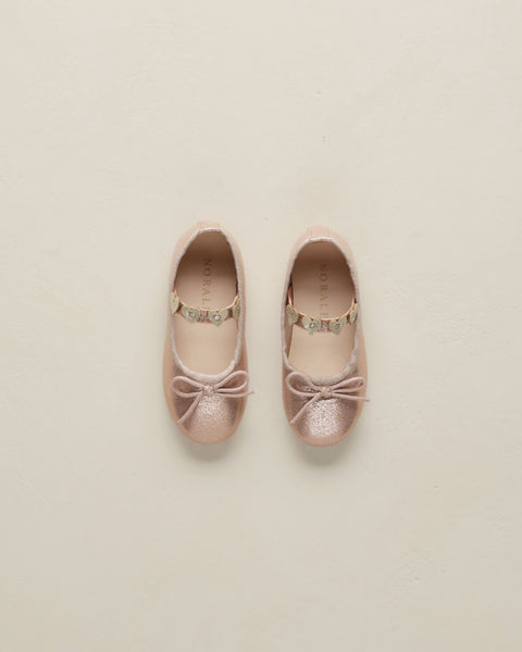Noralee Ballet Flats - Bubblegum Shimmer – Hopscotch Kids