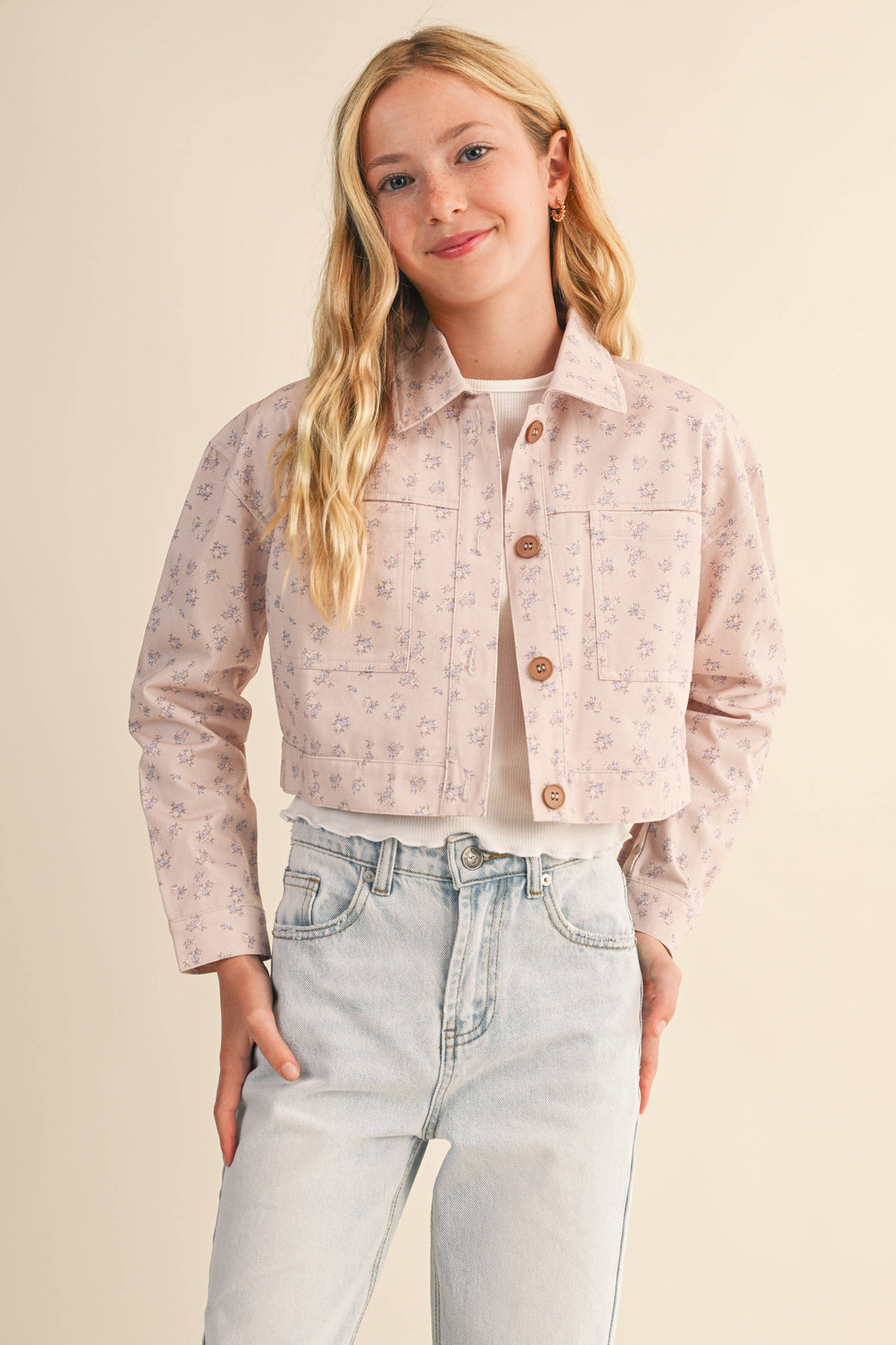 Heart And Arrow Cropped Jacket