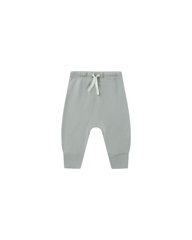 Quincy Mae Drawstring Pant - Steel Blue
