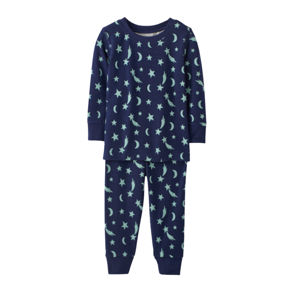 Hanna Andersson Kids Long John Pajama Set - Shooting Stars