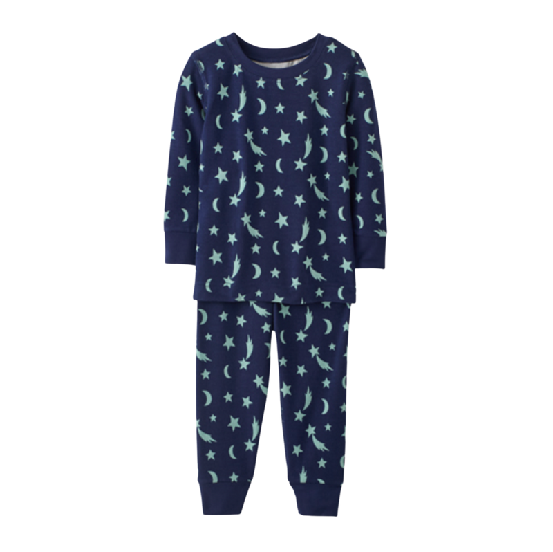 Hanna Andersson Kids Long John Pajama Set - Shooting Stars