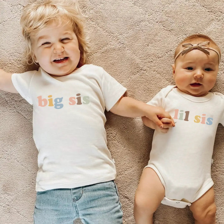 Finn + Emma Kid Graphic Organic Tee - Big Sis Desert Bloom