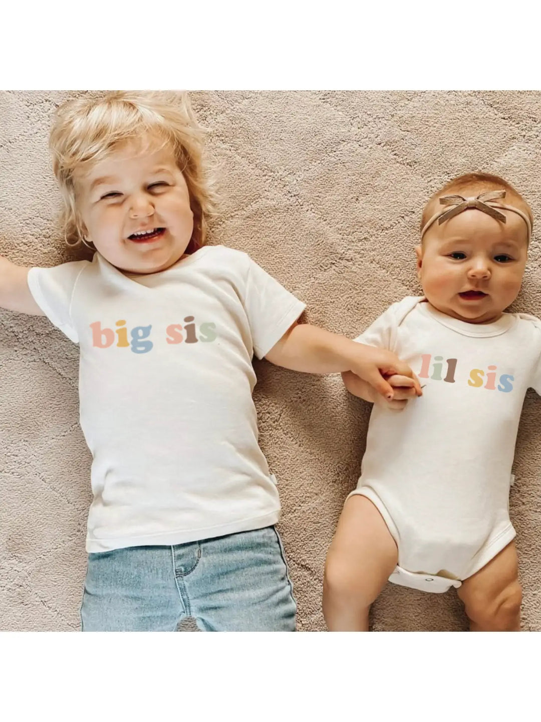 Finn + Emma Baby Graphic Organic Bodysuit - Lil Sis Desert Bloom