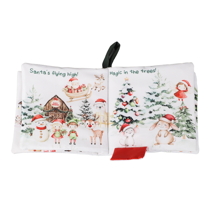 Ali + Oli Christmas Friends – 10-Page Crinkle Cloth Book for Babies