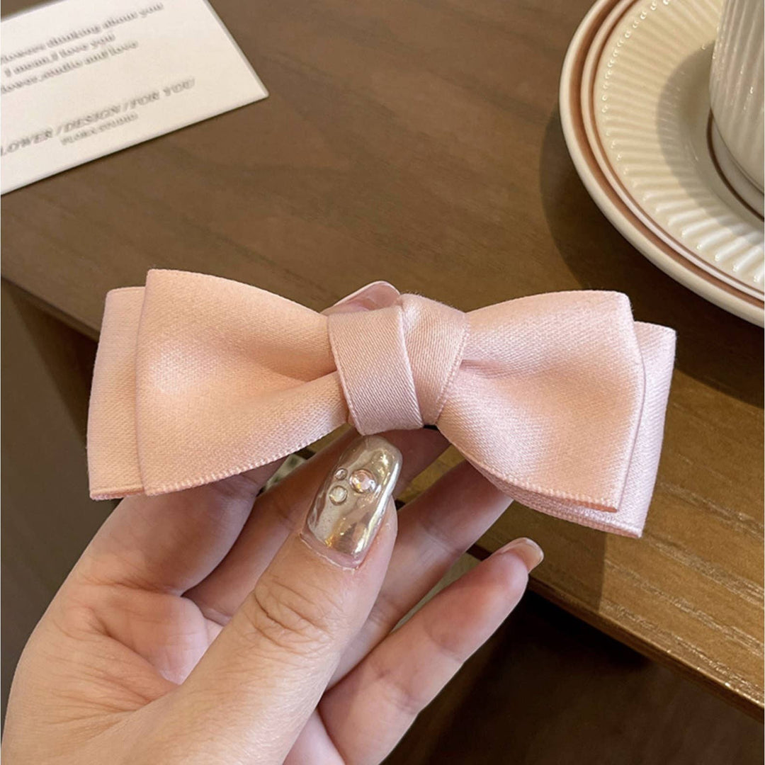 LoveLina Charming Satin Bow Hair Clips