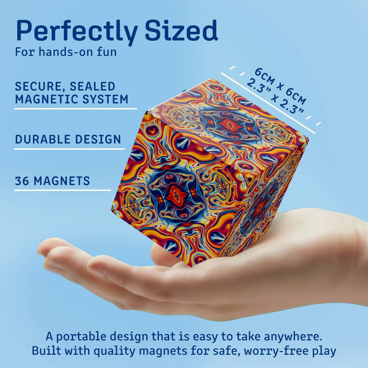 Shashibo Avatar Fire Magnetic Puzzle Cube