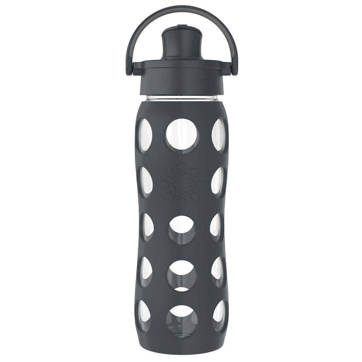LifeFactory 22oz Glass Water Bottle Active Cap
